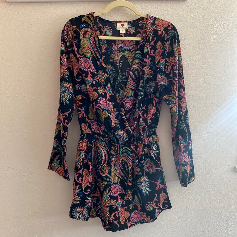 Paisley Long sleeve Romper L